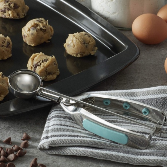 KitchenAid Stainless Steel Cookie Scoop- Aqua Sky - Picture 1 of 6